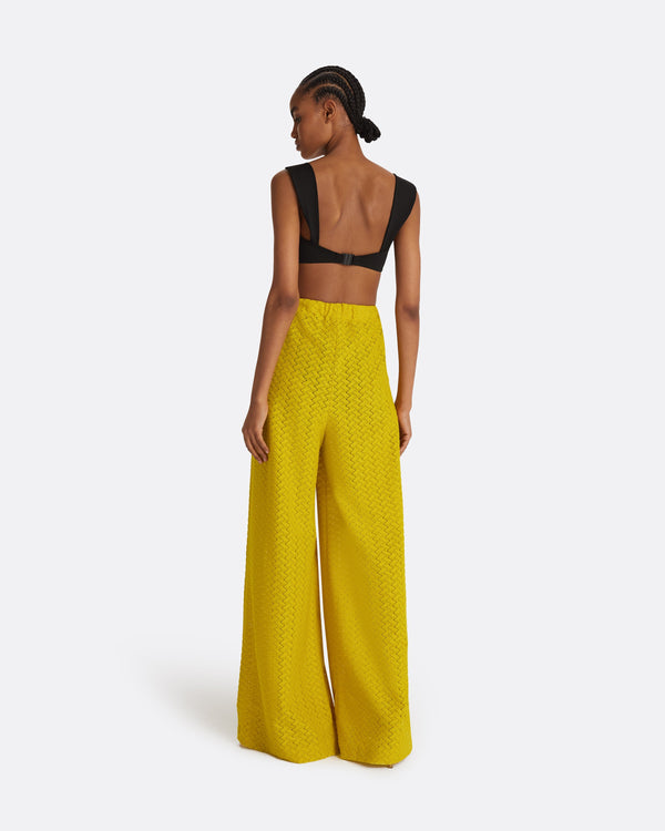 Safiyaa Rewana Chartreuse Trousers