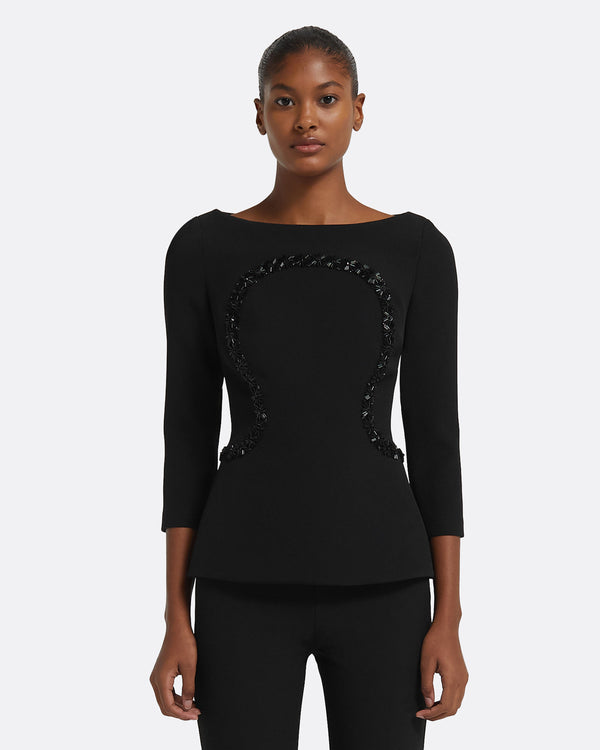 safiyaa Rhys Top in Black