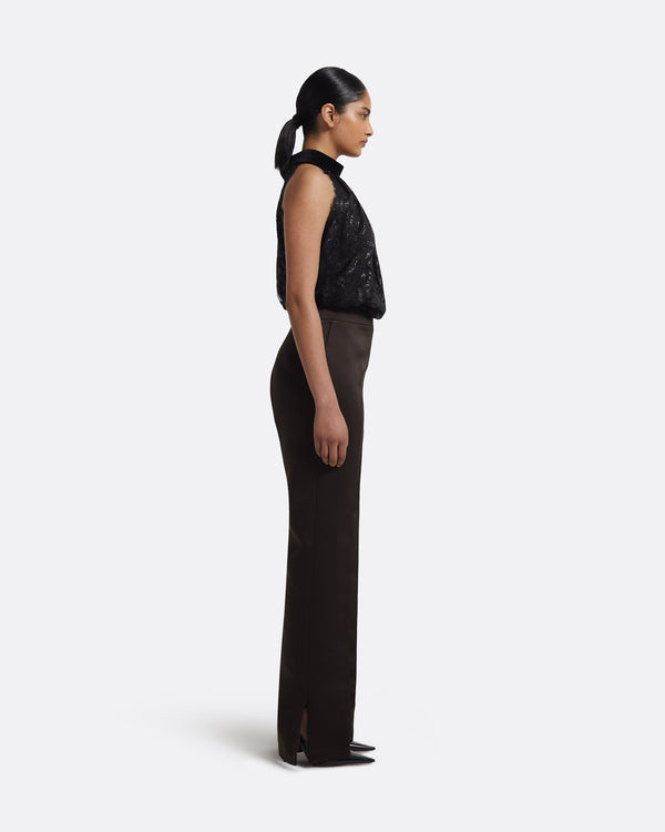 Safiyaa Rikina Trousers In Peat Brown