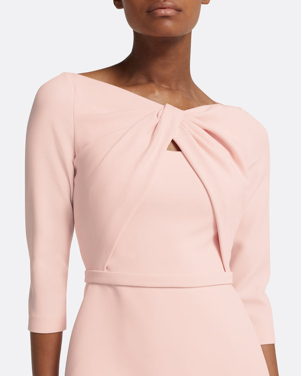 Safiyaa Rildanna Pale Pink Midi Dress