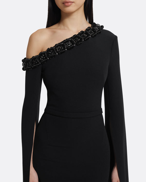 Safiyaa Rinna Long Dress In Black