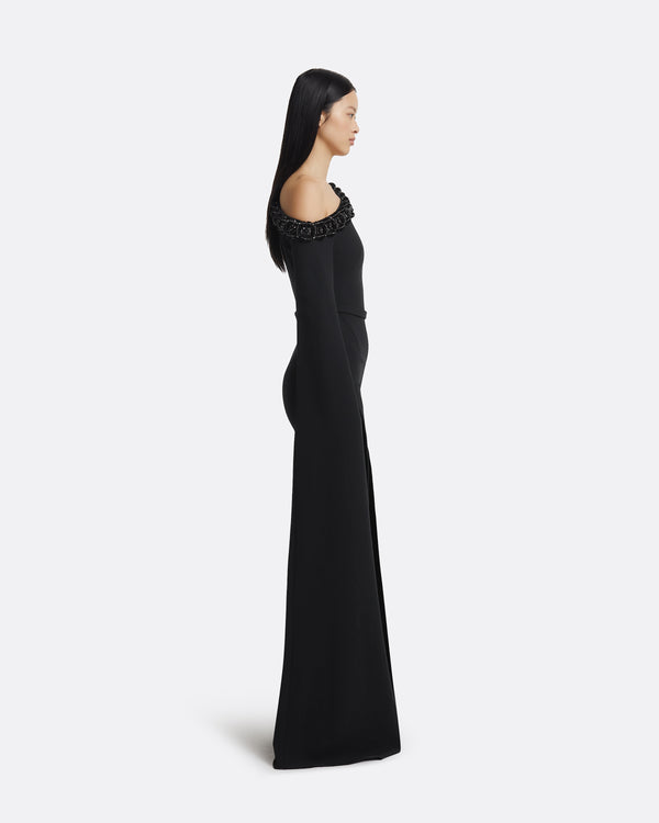 Safiyaa Rinna Long Dress In Black