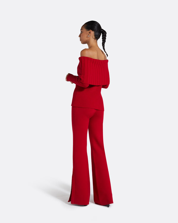 Safiyaa Risetta Azalea Red Knit