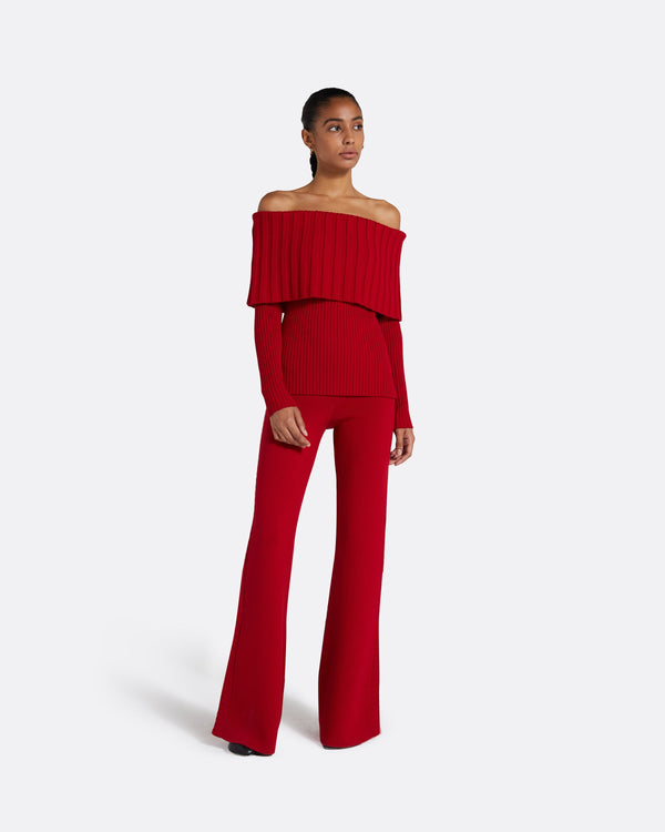 safiyaa Risetta Azalea Red Knit