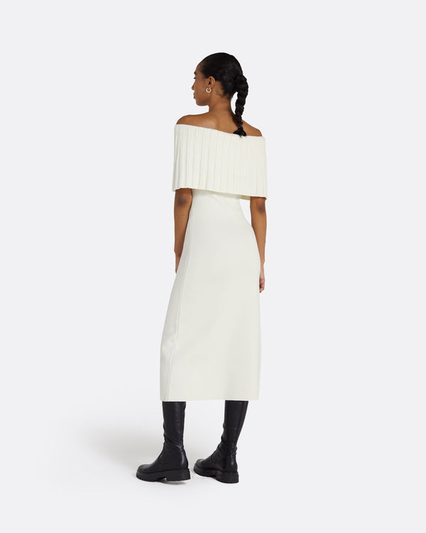 Safiyaa Risette Ivory Midi Dress