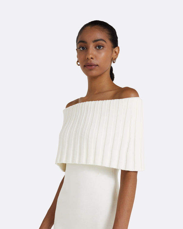 Safiyaa Risette Ivory Midi Dress