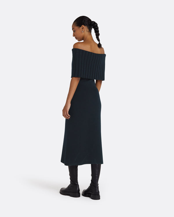 Safiyaa Risette Navy Knit Dress
