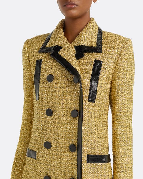 Safiyaa River Jacket In Yellow Gold