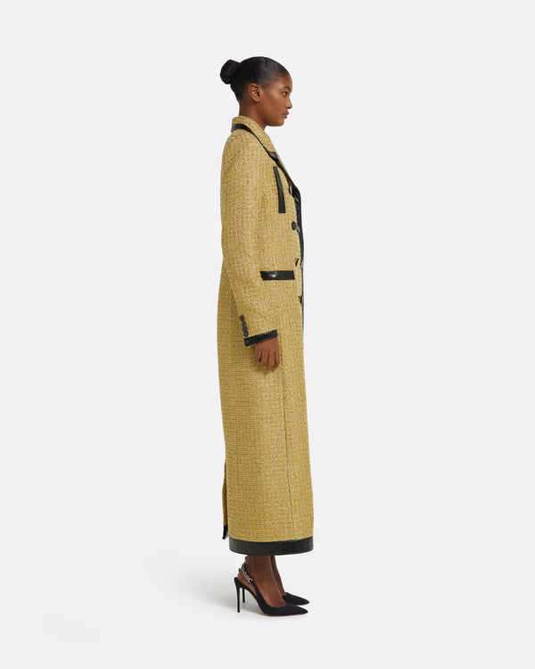 Safiyaa River Jacket In Yellow Gold