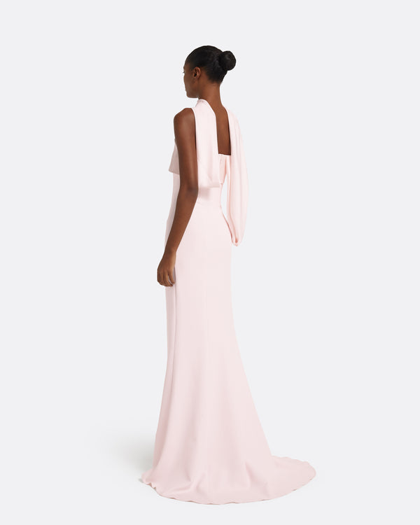 Safiyaa Roshana Barely Pink Long Dress