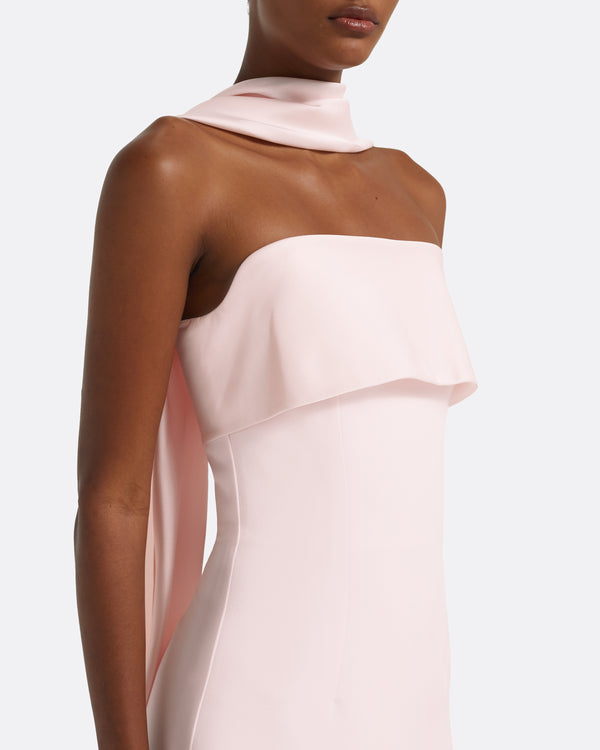 Safiyaa Roshana Barely Pink Long Dress