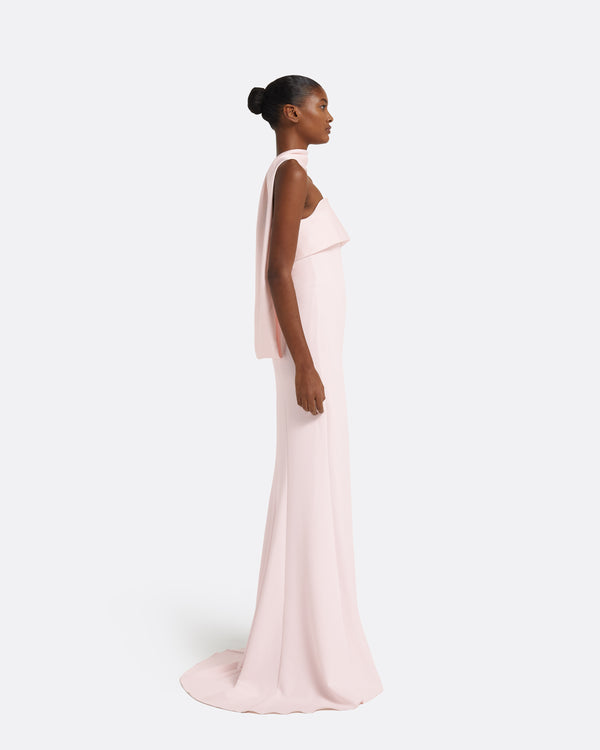 Safiyaa Roshana Barely Pink Long Dress