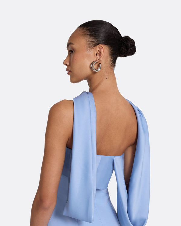 Safiyaa Roshana Carolina Blue Long Dress