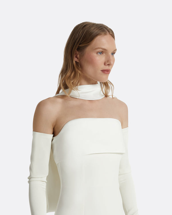 Safiyaa Roshana Ivory Long Dress