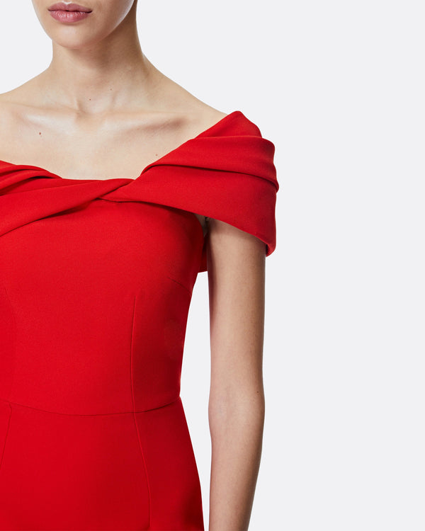 Safiyaa Rossa Dazzling Red Long Dress