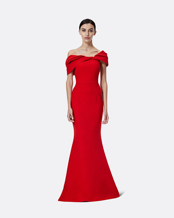 safiyaa Rossa Dazzling Red Long Dress