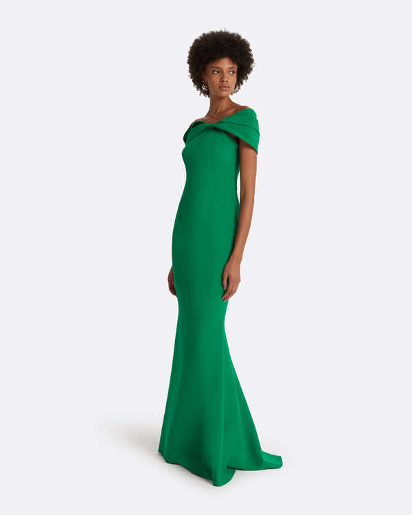 Safiyaa Rossa Emerald Long Dress