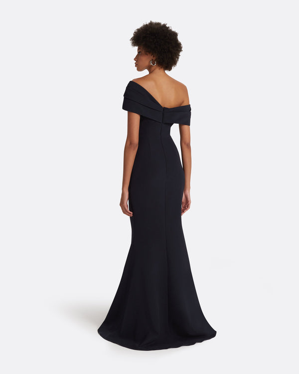 Safiyaa Rossa Midnight Navy Long Dress