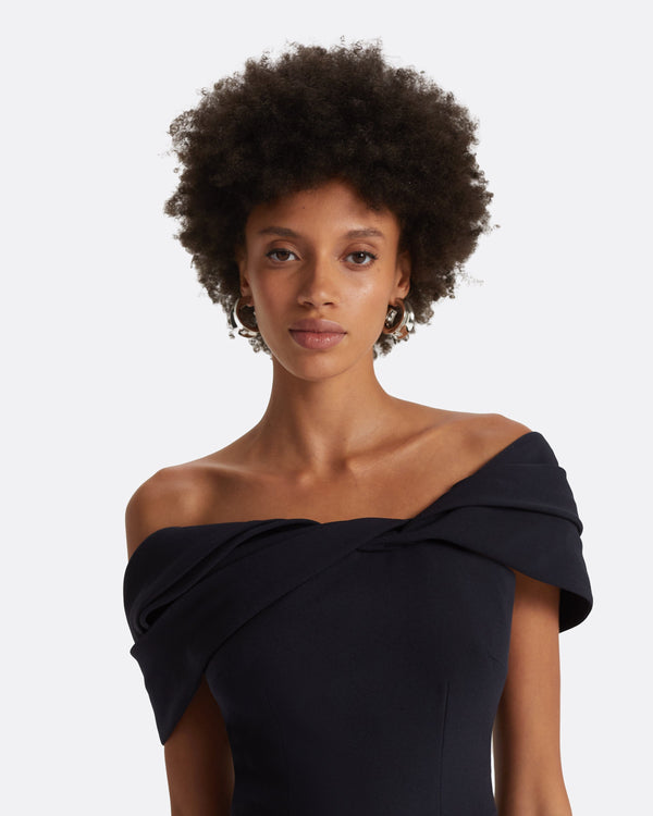 Safiyaa Rossa Midnight Navy Long Dress