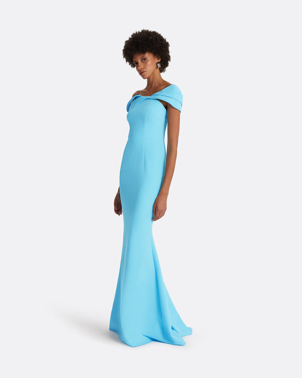 Safiyaa Rossa Topaz Long Dress