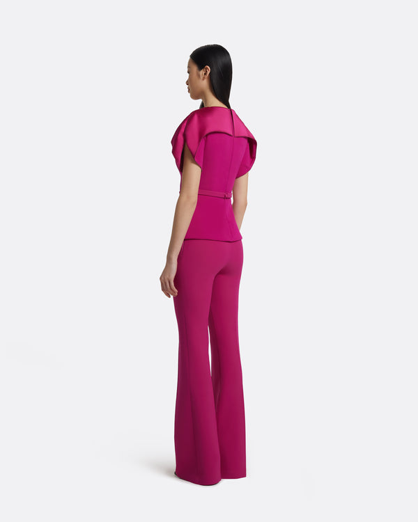 Safiyaa Runa Top In Fuchsia