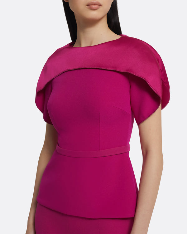 Safiyaa Runa Top In Fuchsia