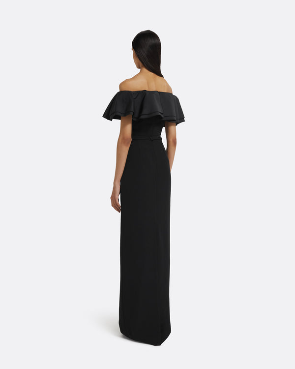 Safiyaa Ryan Long Dress In Black