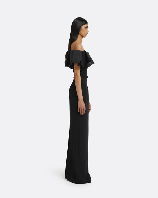 Safiyaa Ryan Long Dress In Black