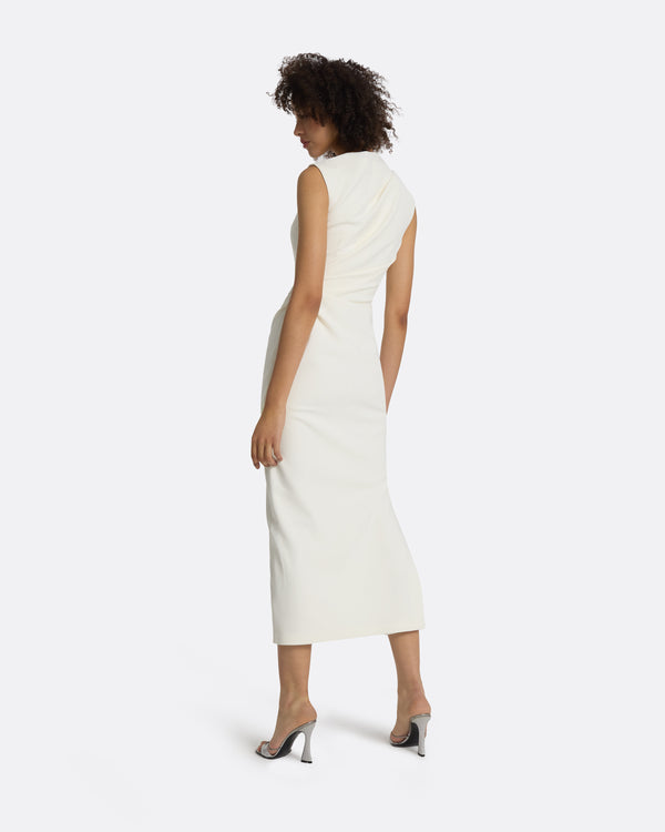 Safiyaa Salena Ivory Midi Dress