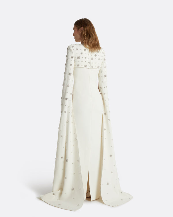 Safiyaa Sarita Ivory Long Dress