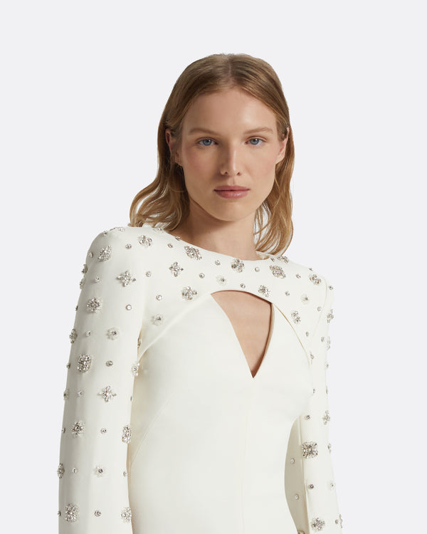 Safiyaa Sarita Ivory Long Dress