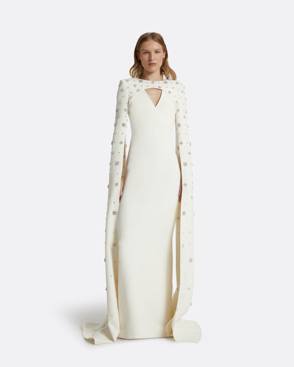 safiyaa Sarita Ivory Long Dress