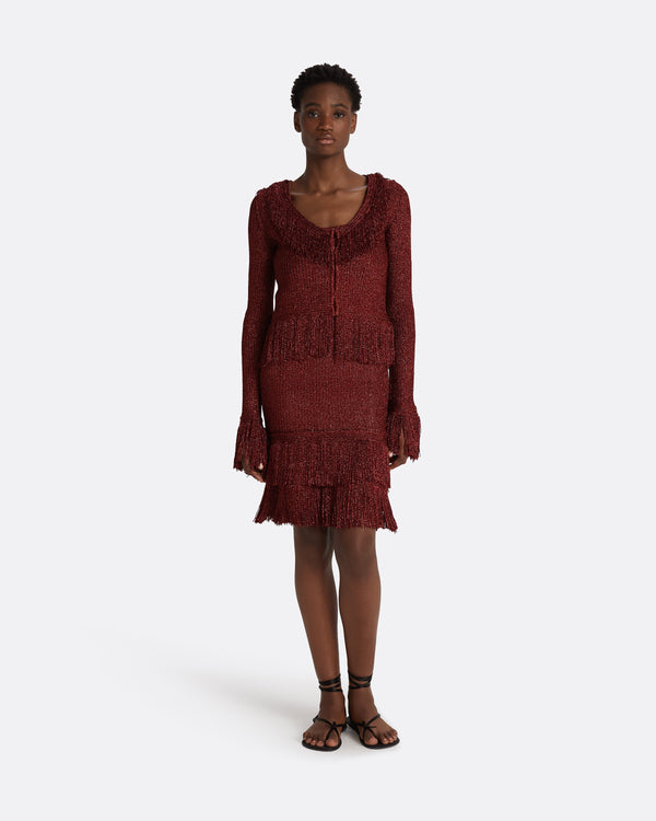 safiyaa Scarlett Amber Sun Knit Jacket