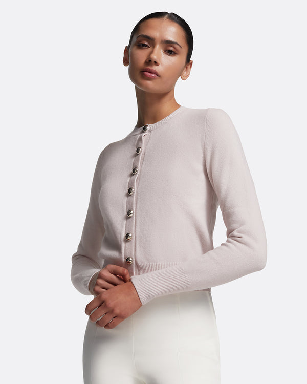 Safiyaa Selen Barely Pink Knit Top