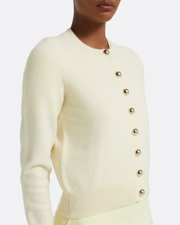 Safiyaa Selen Cardigan In Ivory