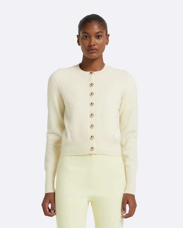 safiyaa Selen Cardigan in Ivory