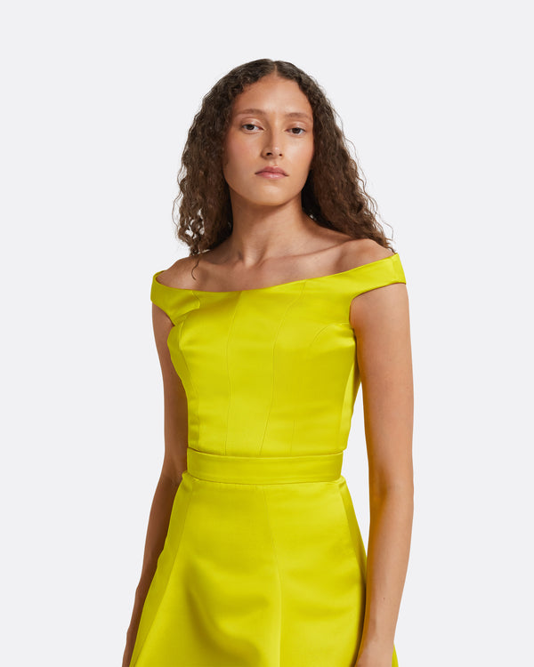 Safiyaa Sera Chartreuse Top