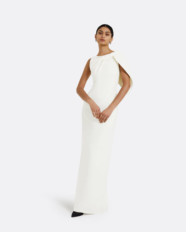 safiyaa Serendipity Ivory Long Dress