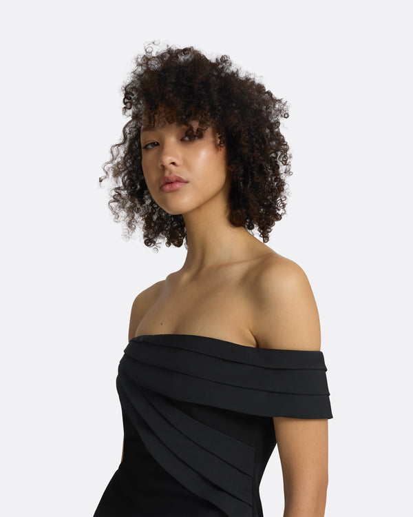 Safiyaa Serilda Black Long Dress