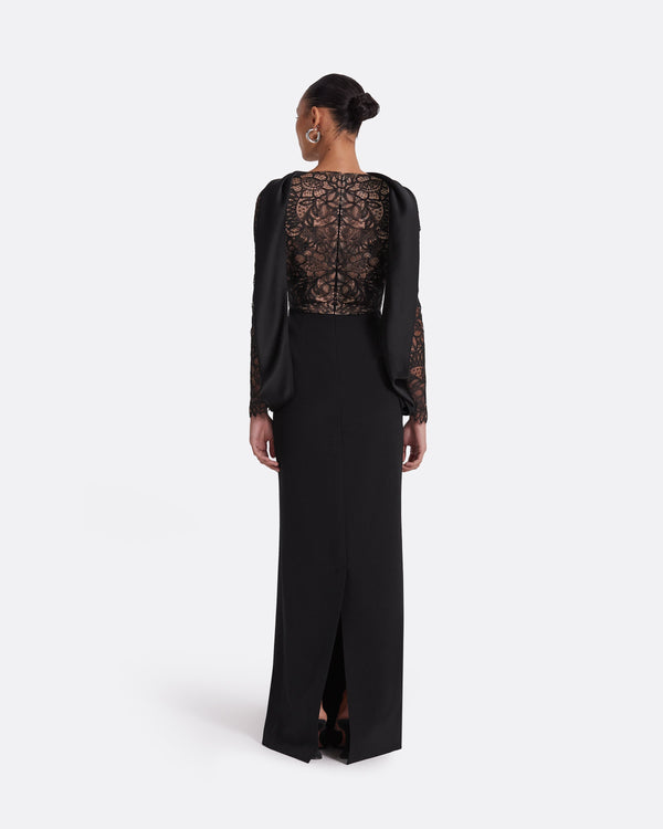 Safiyaa Serryna Black Long Dress