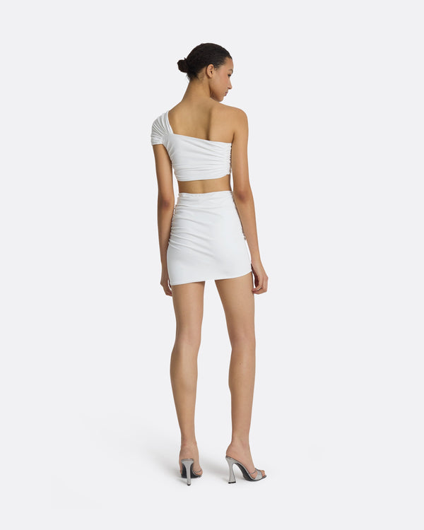Safiyaa Shauna Ivory Swim Skirt