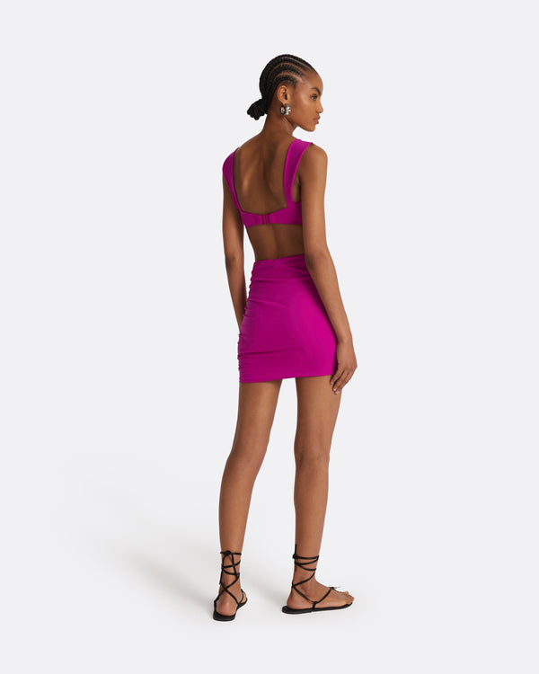 Safiyaa Shauna Magenta Swim Skirt