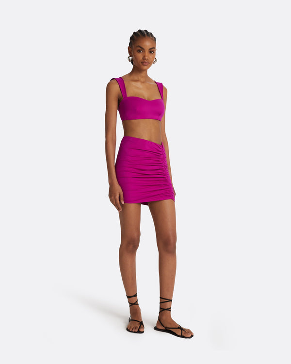 Safiyaa Shauna Magenta Swim Skirt