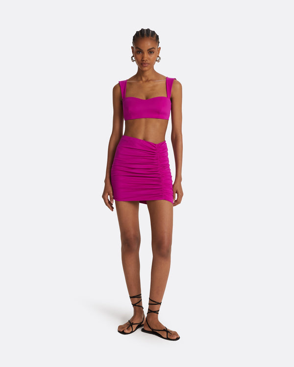 safiyaa Shauna Magenta Swim Skirt