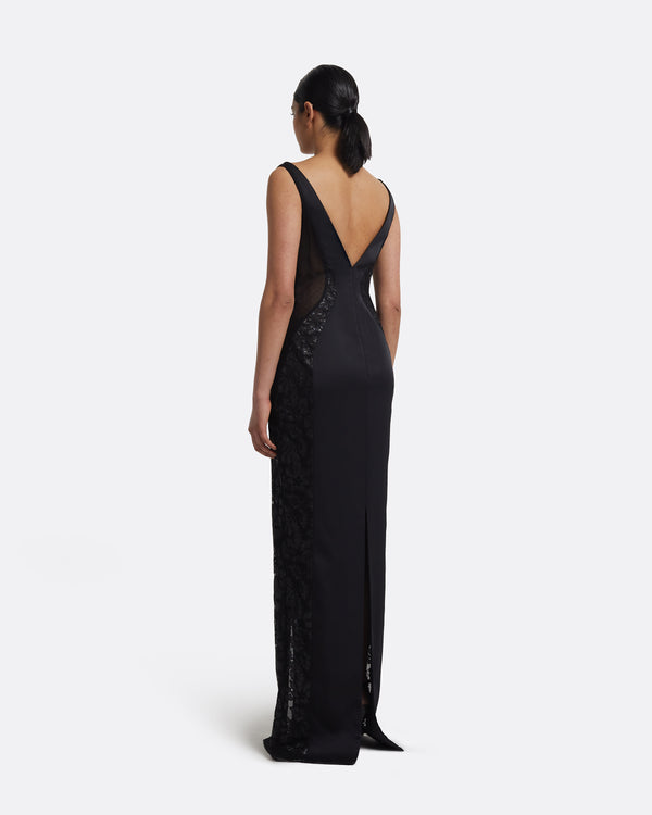 Safiyaa Shayla Long Dress In Black