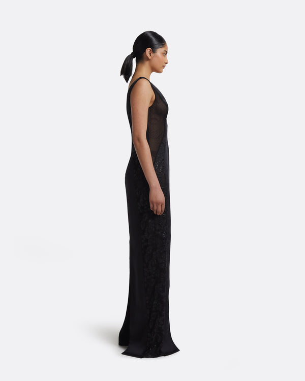 Safiyaa Shayla Long Dress In Black