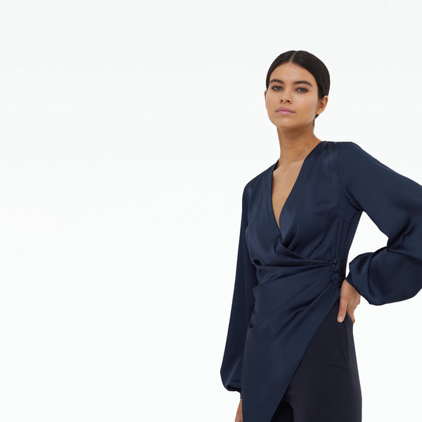 Safiyaa Silka Sapphire Top