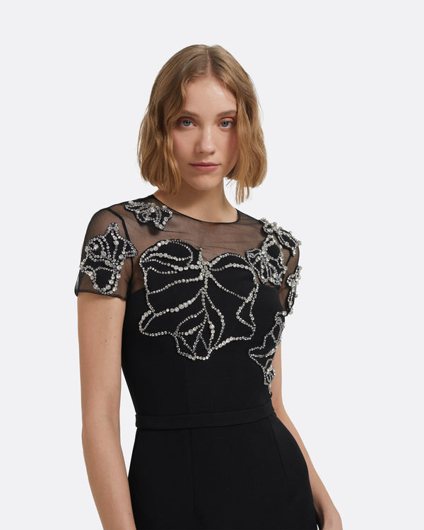 Safiyaa Solani Long Dress In Black