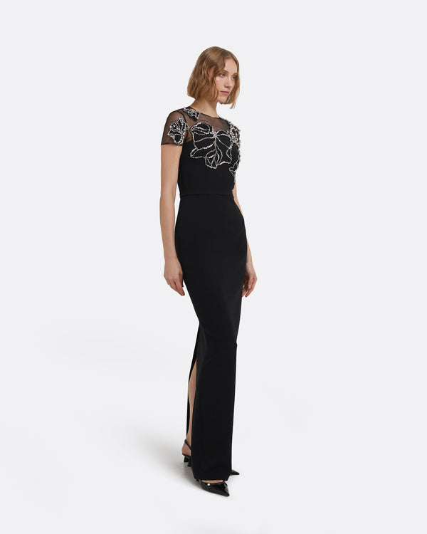 Safiyaa Solani Long Dress In Black