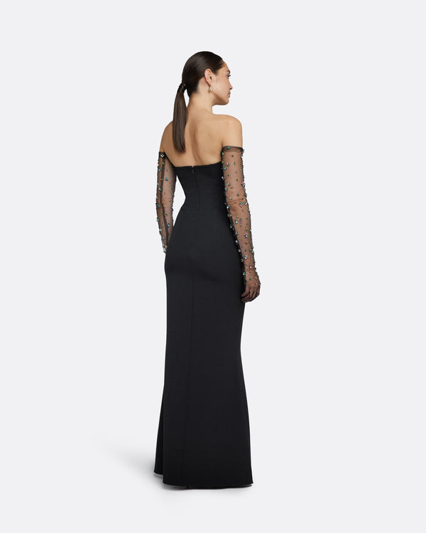 Safiyaa Soshin Black Long Dress